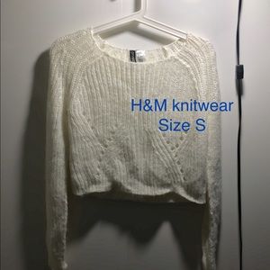 h&m white knitwear